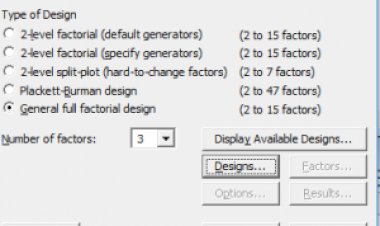 How to create A factorial design in Minitab:-2