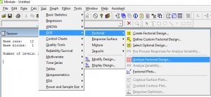 How to create A factorial design in Minitab:-3