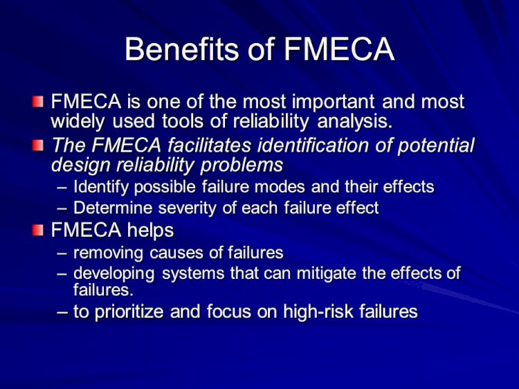 Importance of Criticality in FMECA