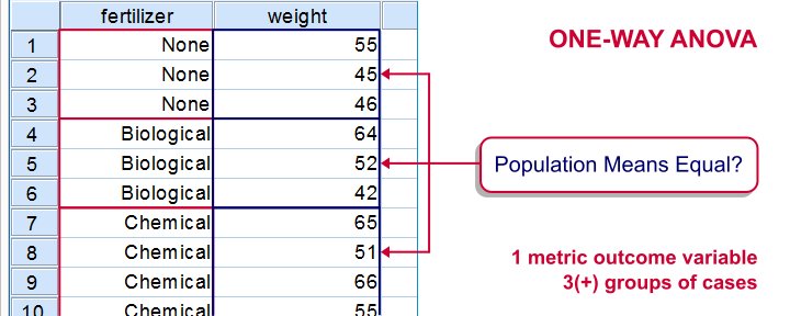 The Assumptions of One Way ANOVA Test